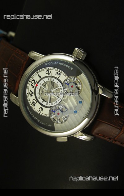 Mont Blanc Nicolas Riessec Stainless Steel Case in Grey Dial