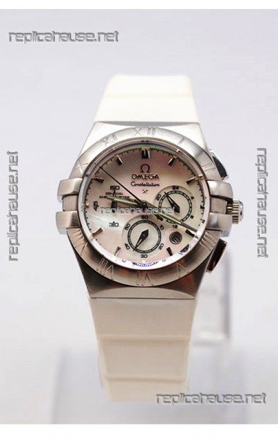 Omega Constellation Ladies Chronograph Replica Watch - 35MM