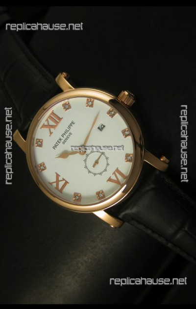 Patek Philippe Calatrava Rose Gold Diamonds Hour Markers