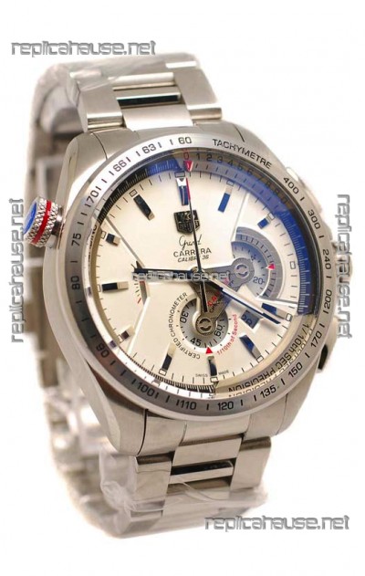 Tag Heuer Grand Carrera Calibre 36 Japanese Replica Steel Watch