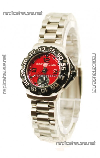 Tag Heuer Professional Formula 1 Japanese Replica Watch in Red Dial