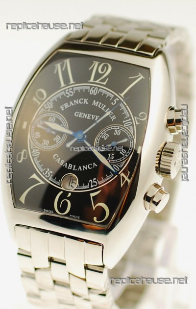 Franck Muller Casablanca Chronograph Swiss Watch in Black Dial