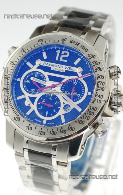 Raymond Weil Nabucco Exceptional Architectural Power Swiss Replica Watch in Blue Dial