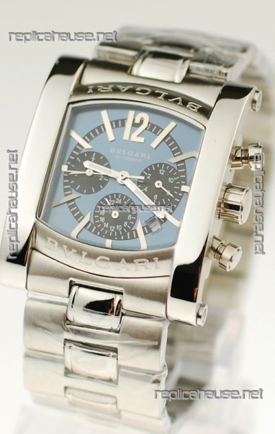 Bvlgari Assioma Japanese Quartz Watch in Blue Dial