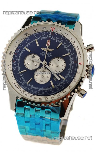 Breitling Navitimer Chronometre Japanese Watch in Steel Strap