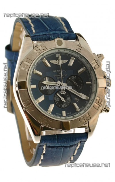 Breitling 1884 Chronometre Japanese Replica Watch in Blue