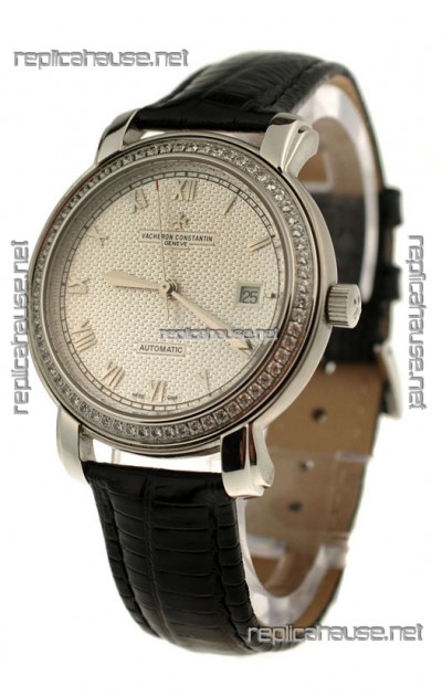 Vacheron Constantin Geneve Japanese Replica Watch in Roman Hour Markers
