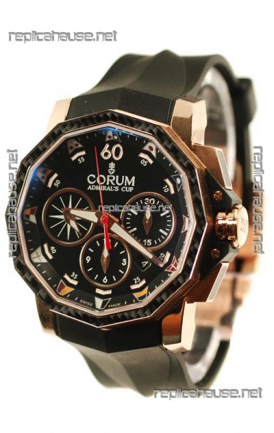 Corum Admiral Cup Challenge Swiss Replica Watch in Black