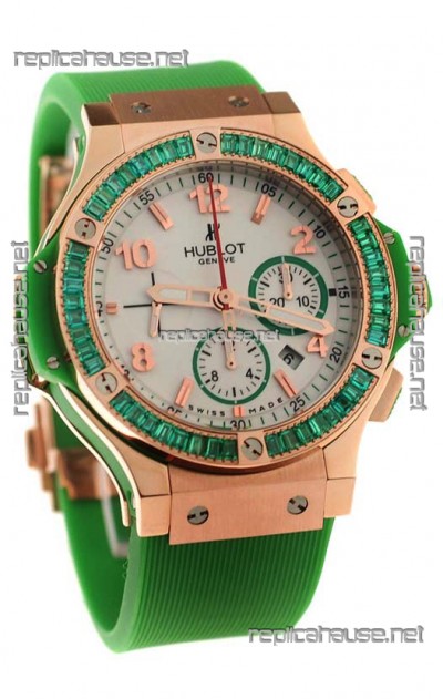 Hublot Gold Big Bang Tutti Frutti Apple Swiss Replica Watch