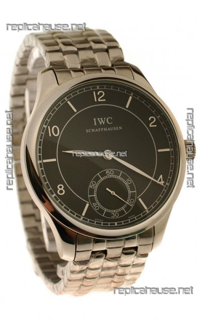 IWC Portugese Automatic Japanese Watch in Black Dial