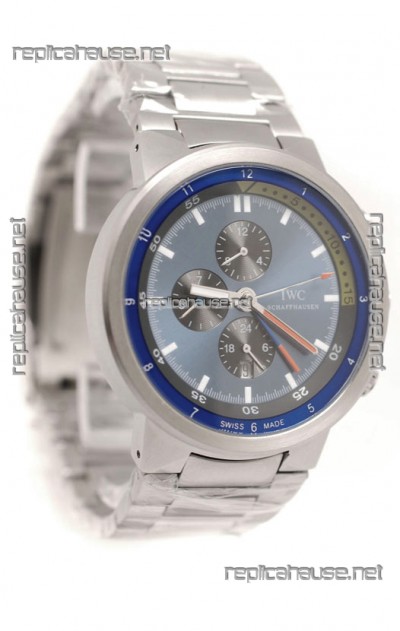 IWC Aquatimer Japanese Replica Watch in Blue Dial