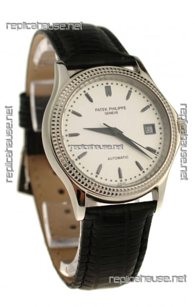 Patek Philippe Geneve Replica Watch in White Dial