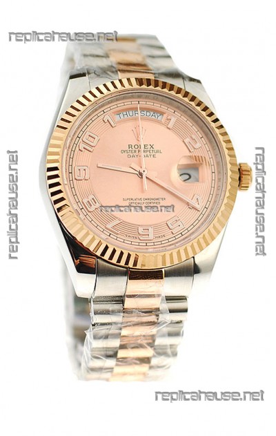 Rolex Day Date Two Tone Japanese Replica Watch