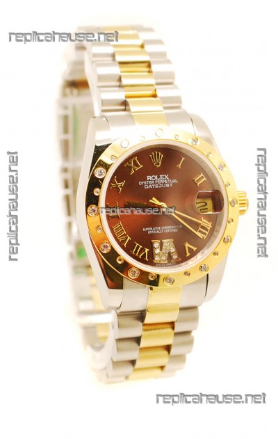 Rolex DateJust Mid-Sized Swiss Replica Watch