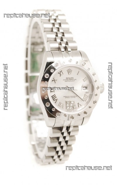 Rolex Datejust Silver Ladies Replica Watch