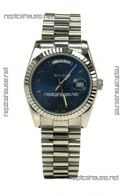 Rolex Day Date-Silver Japanese Replica Watch