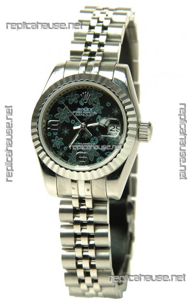 Rolex Floral Motif Datejust Ladies Replica Watch