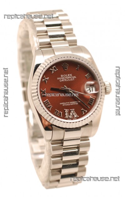 Rolex Oyster Perpetual Datejust Diamonds VI Japanese Replica Watch -36MM