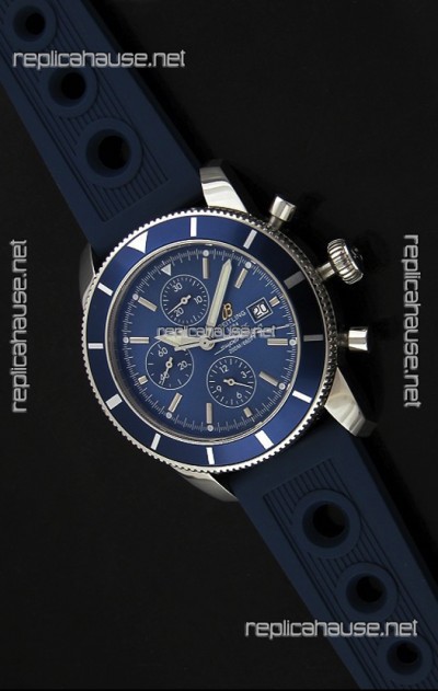 Breitling Superocean Swiss Replica Watch in Blue Dial