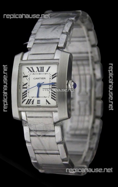 Cartier Tank Fracaise Swiss Replica Automatic Watch Ladies Size