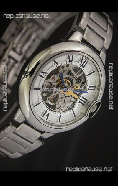 Cartier Ballon de Japanese Replica Watch in White layerd Dial