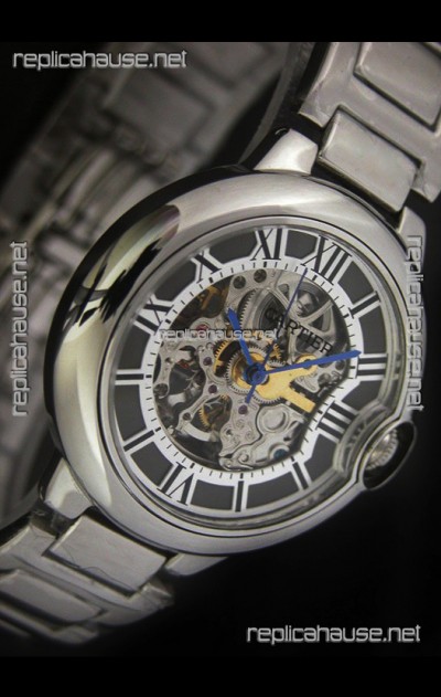 Cartier Ballon de Japanese Replica Watch in Black layerd Dial