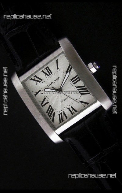 Cartier Tank 100 Japanese Replica Watch in White Dial