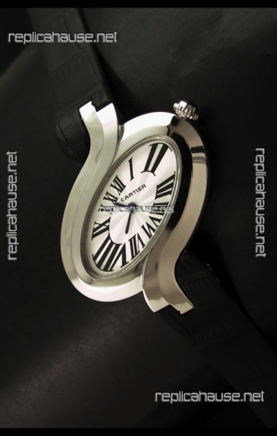 Delices De cartier Japanese Watch in Black Strap