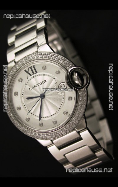 Balon Bleu de Cartier Mens Japanese Watch in Steel