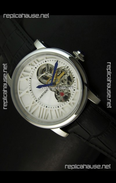 Rotonde De Cartier Cadran Love Japanese Replica Watch - Stainless Steel Case