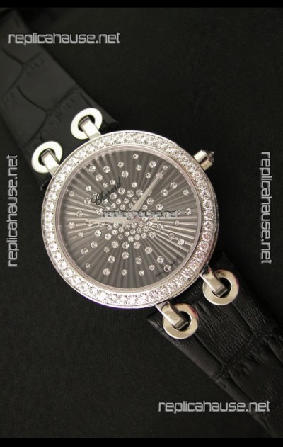 Chopard Xtravaganza Ladies Ladies Japanese Replica Watch in Black Dial