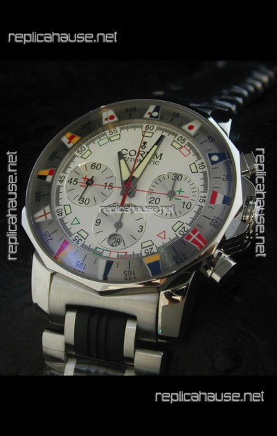 Corum Admiral's Cup Challenge Swiss Replica Watch in White Dial