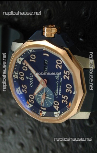 Corum Admiral's Cup Competition Swiss Replica Watch in Blue Dial