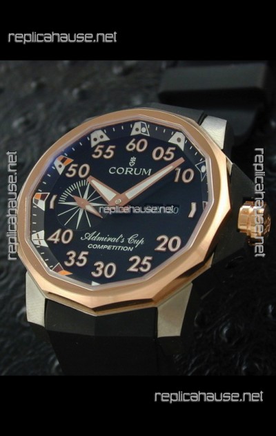 Corum Admiral's Cup Competition Swiss Replica Watch in Black Dial