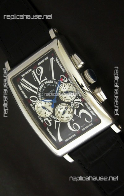 Franck Muller Long Island Japanese Replica Watch in Black Dial