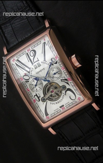 Franck Muller Tourbillon Japanese Replica Watch in White Dial