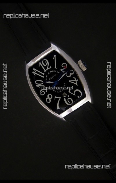 Franck Muller Casa Blanca Japanese Replica Watch in Black Dial