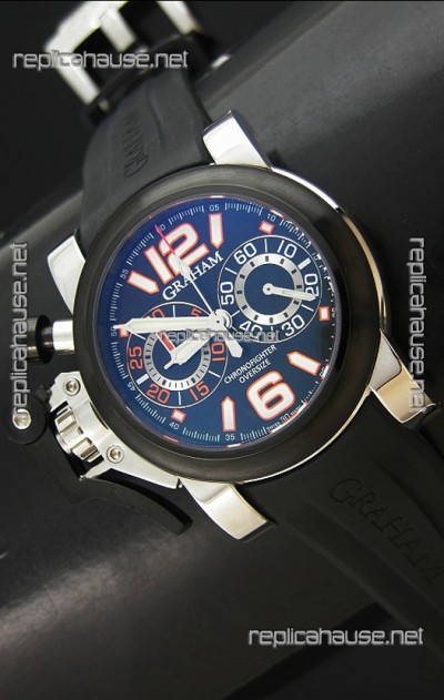Graham Chronofighter Swiss Replica Watch in Blue Dial