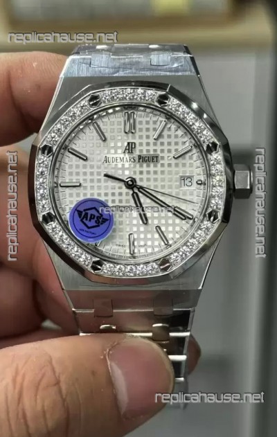 Audemars Piguet Royal Oak 37MM White Dial Watch in 3120 Movement - 1:1 Mirror Replica