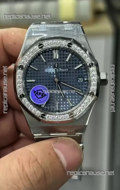 Audemars Piguet Royal Oak 37MM Blue Dial Watch in 3120 Movement - 1:1 Mirror Replica