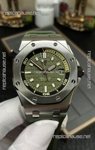 Audemars Piguet Royal Oak  1:1 Ultimate Swiss Replica Watch Green Dial Cal.4308 Movement