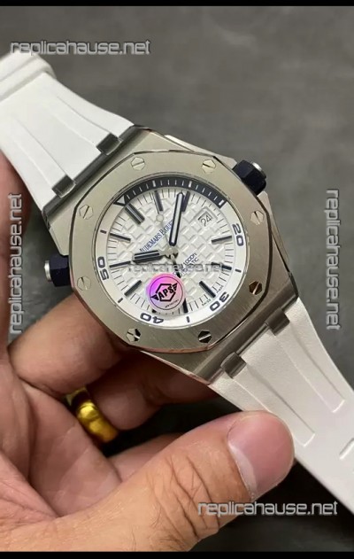 Audemars Piguet Royal Oak  1:1 Ultimate Swiss Replica Watch White Dial Cal.3120 Movement