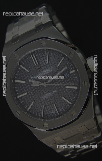 Audemars Piguet Royal Oak 41MM Grey Dial Steel Strap - 1:1 Mirror Ultimate Edition