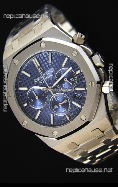 Audemars Piguet Royal Oak Chronograph Blue Dial Swiss Quartz Replica Watch  - 41MM