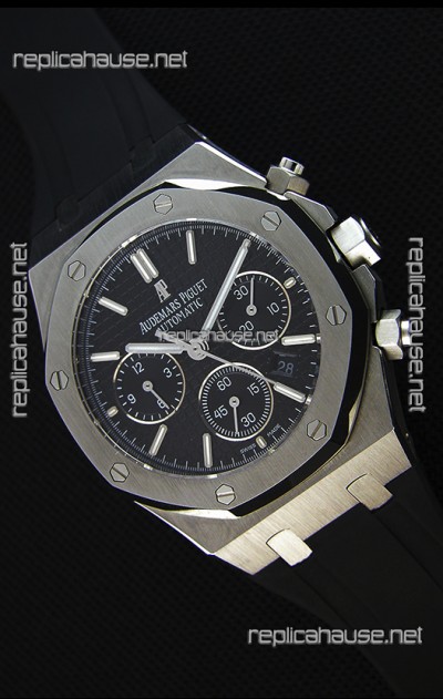 Audemars Piguet Royal Oak Chronograph Black Dial - 1:1 Mirror Replica Watch 