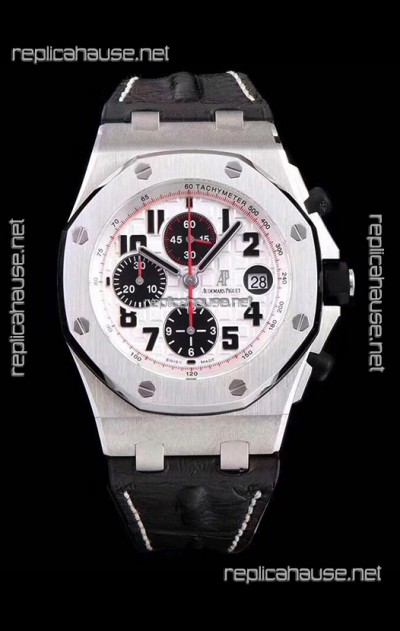Audemars Piguet Royal Oak Offshore Chronograph Panda - 1:1 Mirror Ultimate Edition - Updated Version with 3126 Movement