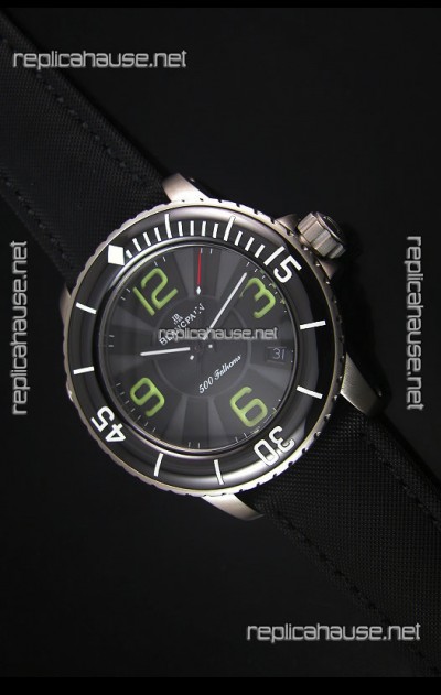 Blancpain 500 Fathoms Swiss Replica Watch in Grey Dial - 1:1 Mirror Edition