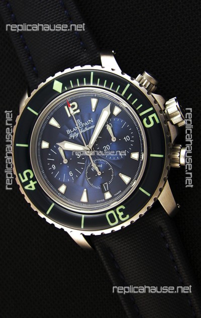 Blancpain Blancpain Fifty Fathoms Chronograph Flyback Blue 1:1 Mirror Replica Watch