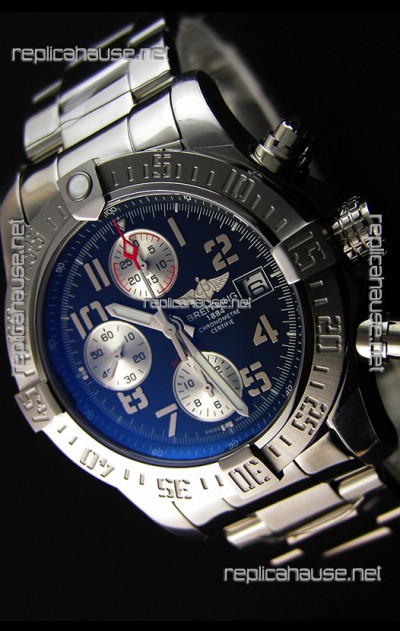 Breitling Skyland Avenger Chronograph Swiss Replica Watch Black Dial 1:1 Mirror Replica