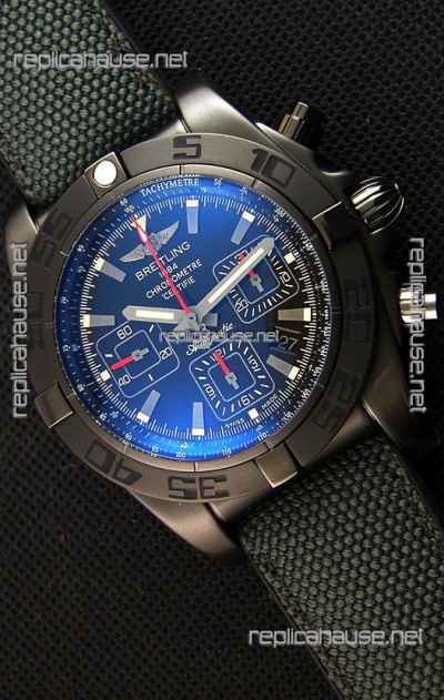 Breitling Chronomat 44 Blacksteel Swiss Replica DLC Coating 1:1 Mirror Watch